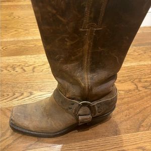 Women’s Frye Harness Leather Brown Boots Size 7